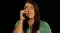 Woman bored on hold HD Footage
