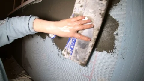Woman builder with construction tools. Vidéo 120287810