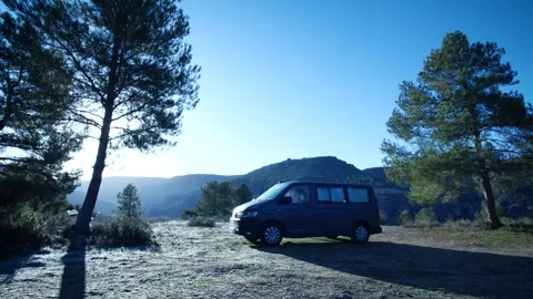 Woman in campervan Stock Footage 274430708