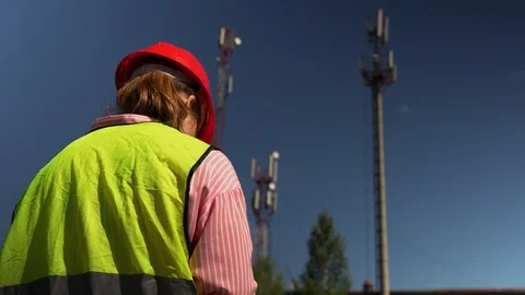 Woman The Chief Engineer Saw Documents Stock Footage 97631704