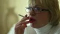 Woman with a cigarette HD Footage