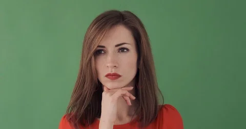 Woman coming up with a solution to her problem Stock Footage 119686226