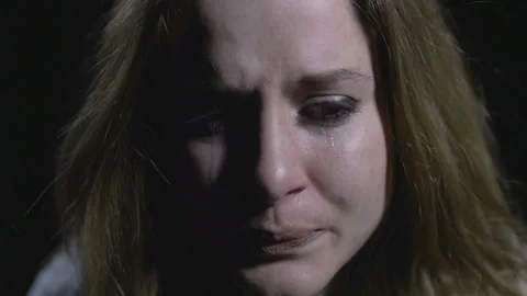 Woman crying close up Stock Footage 210225004