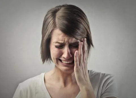 Woman crying Stock Photos