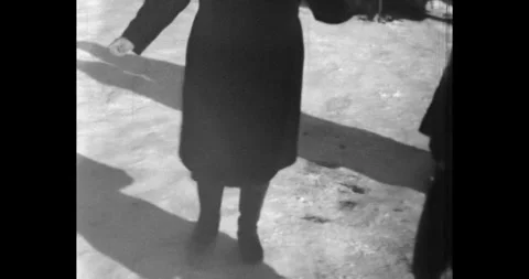 Woman dances on the road 스톡 동영상 306063553