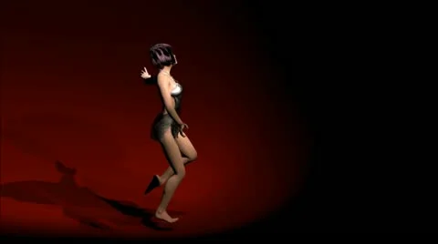 Woman dancing Stock Footage 12327059