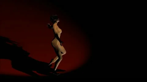 Woman dancing Stock Footage 12327060