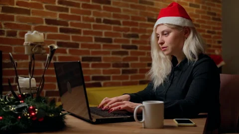 Woman developer fast typing coding on laptop at home office indoors Stock Footage 195295183