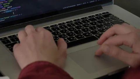 Woman developer working with computer at home office, closeup view on hands 動画素材 162194688