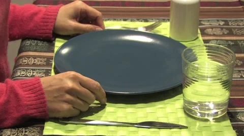 Woman on diet Stock Footage 45674084