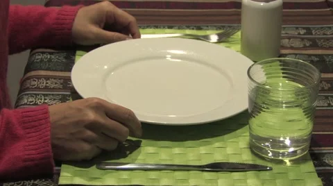 Woman on diet Stock Footage 45674096