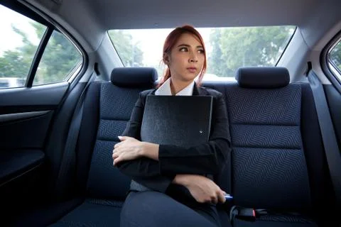 Woman with document Stock Photos