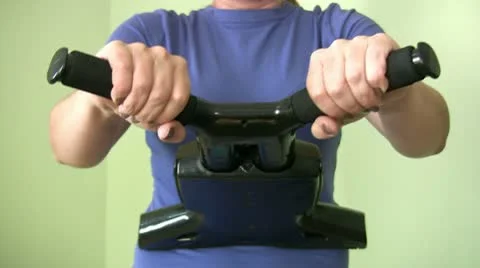 Woman doing abdominal exercise Stock Footage