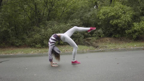 Woman doing bridge pose exercises. 스톡 동영상 139080967