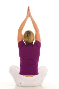 Woman doing execise work out Stock Photos