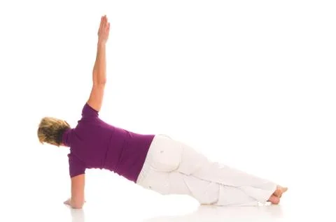 Woman doing execise work out Stock Photos
