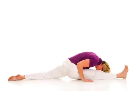 Woman doing execise work out Stock Photos