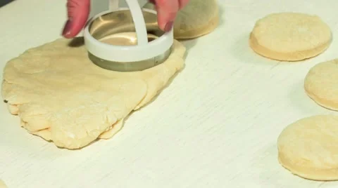 Woman doing the form for donuts Stock Footage 68909250