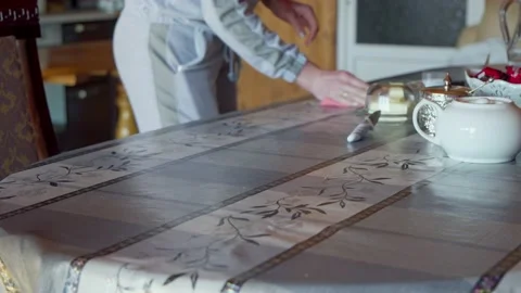 Woman doing housework. Stock Footage 171909241