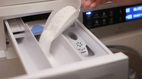 Woman doing laundry Video stock 40053443