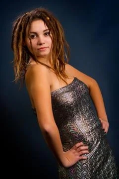 Woman with dreadlocks Stock Photos