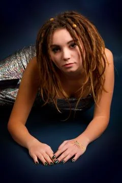 Woman with dreadlocks Stock Photos