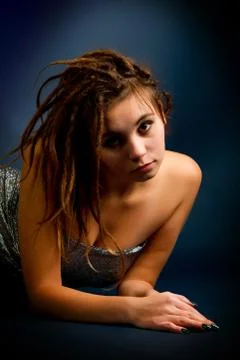 Woman with dreadlocks Stock Photos
