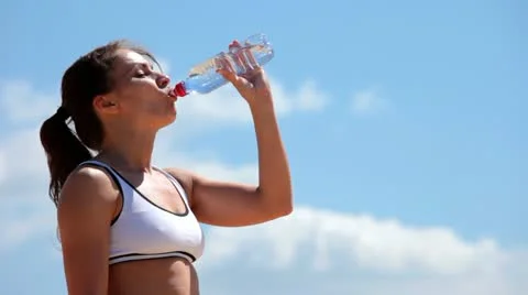 Woman drinking Stock Footage 11219862