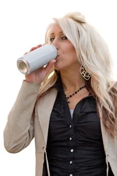 Woman Drinking Stock Photos