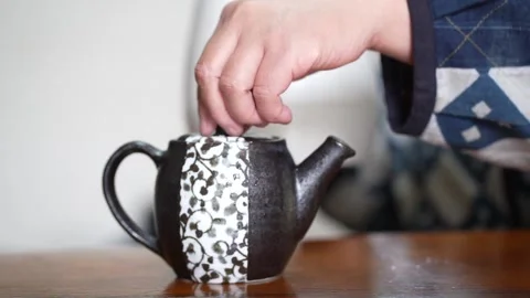 Woman drinking tea Stock Footage 232642466