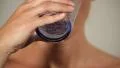 Woman drinking water (front view) HD Footage