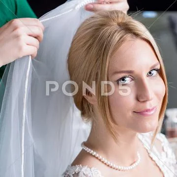 Woman During Wedding Preparations