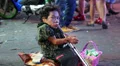 Woman dwarf at Walking Street in Pattaya, Thailand HD Footage