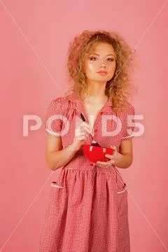 Woman eat diet food. Pretty woman on healthy and balanced diet. Take charge Stock Photos