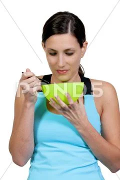 Woman Eating Stock Photos