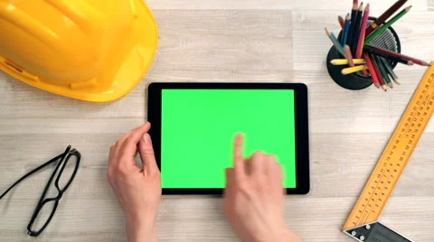 Woman engineer with computer Video stock 64984261