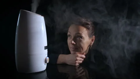 Woman enjoy working diffuser. Stock Footage 280145495