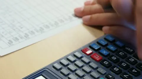 Woman entering data Stock-Footage 20475657