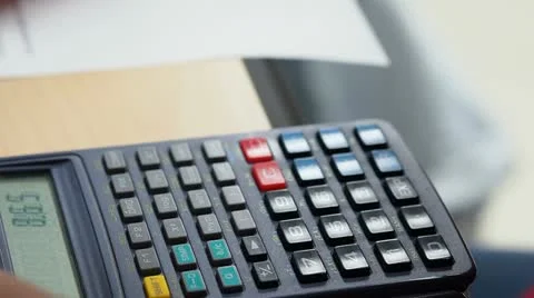 Woman entering data Stock-Footage 20475718