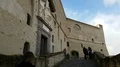 Woman enters the Castel Sant 'Elmo , Naples 4k or 4k+ Resolution