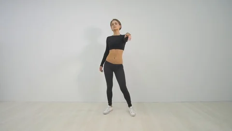 Woman exercise pole dance 動画素材 88537684