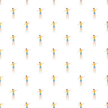 Woman exercising vector pattern showing fitness and healthy lifestyle 스톡 일러스트