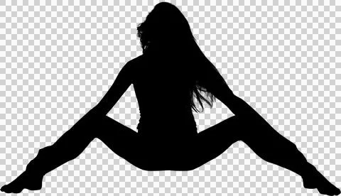 Woman exercising while sitting Stock Illustration