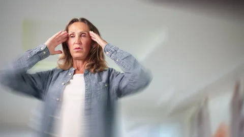 Woman Experiencing Dizzy Balance Issues From Stroke Stock Footage 336793867