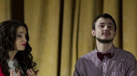 Woman is Explained to Man Stock Footage 50709853