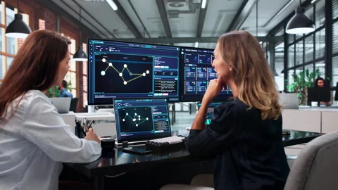 Woman Explains Malware Protection Tools Stock Footage 342985629