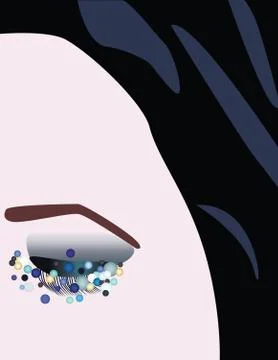 Woman face Stock Illustration