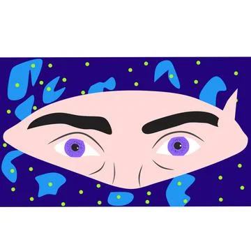 Woman face vector 1 Ilustração Stock