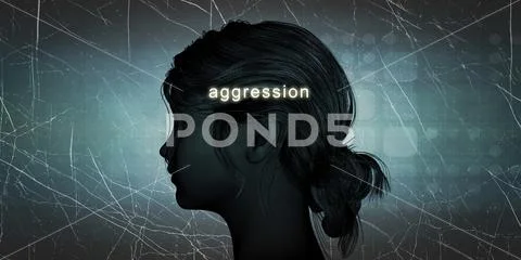 Woman Facing Aggression Stock Photos