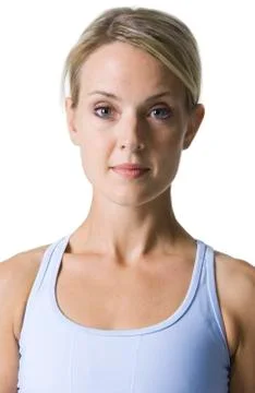 Woman facing the camera Foto stock